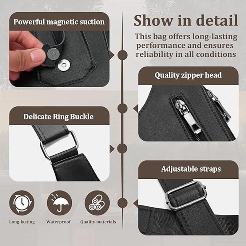 Double Shoulder Armpit Bag, 2026 New Men Anti-Theft Underarm Wallet Pocket Holster Phone Leisure Double Shoulder Pouch Double Shoulder Armpit Bag, 2026 New Men Anti-Theft Underarm Wallet Pocket Holster Phone Leisure Double Shoulder Pouch