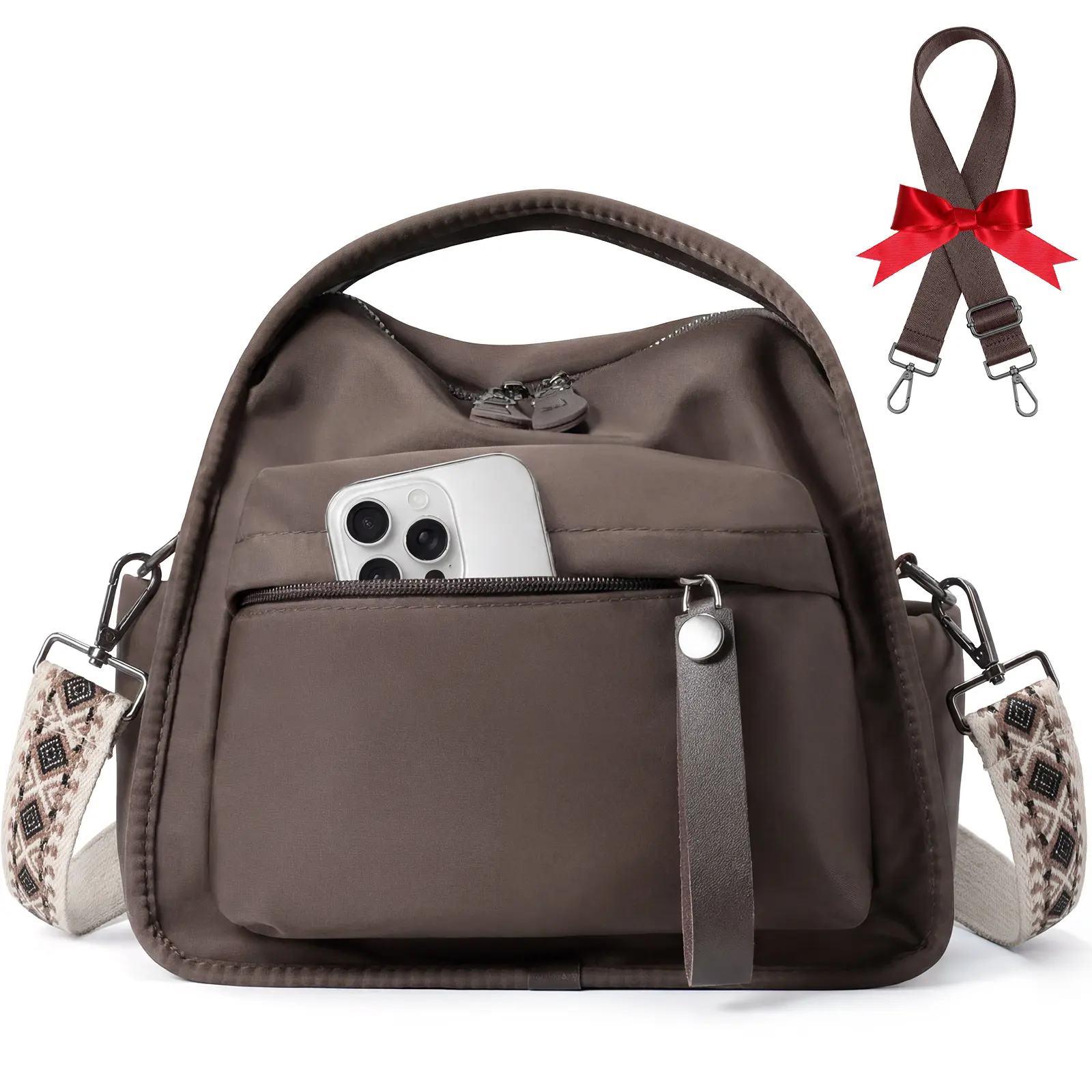 Nylon Crossbody Bags for Women Lightweight Top Handle Shoulder Bag Waterproof Satchel Hobo Handbag Nylon Crossbody Bags for Women Lightweight Top Handle Shoulder Bag Waterproof Satchel Hobo Handbag