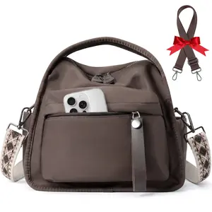 Nylon Crossbody Bags for Women Lightweight Top Handle Shoulder Bag Waterproof Satchel Hobo Handbag