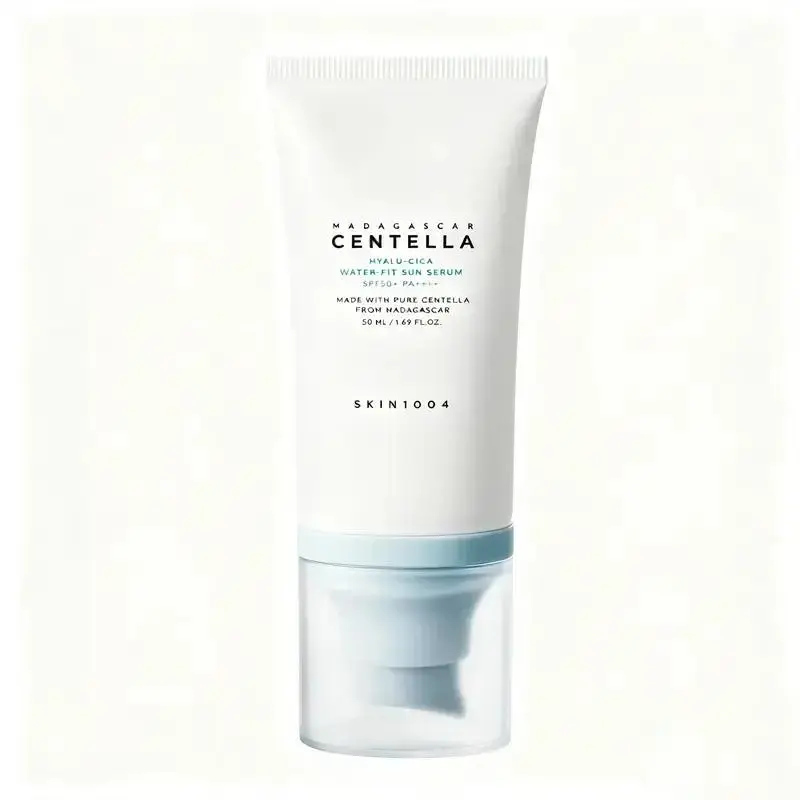 SKIN1004 Centella Hyalu-Cica Water-Fit Sun Serum - Original Korean Formulation, SPF 50+PA++++, Lightweight Daily Sensitive Skin Sunscreen, No White Cast, Watery-Creamy Texture, Travel Essential