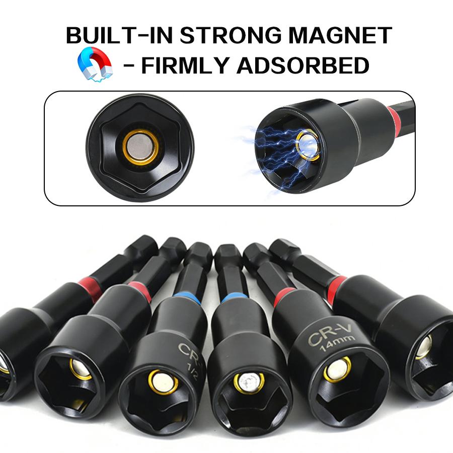 20Pcs & 29Pcs Magnetic Nut Driver Bit Set, 1/4 Inch Hex Shank, Metric & SAE Dual Sizes, CR-V Steel Impact Socket Bits Kit with Extension Bar & Canvas Storage Carry Bag 20Pcs & 29Pcs Magnetic Nut Driver Bit Set, 1/4 Inch Hex Shank, Metric & SAE Dual Sizes, CR-V Steel Impact Socket Bits Kit with Extension Bar & Canvas Storage Carry Bag