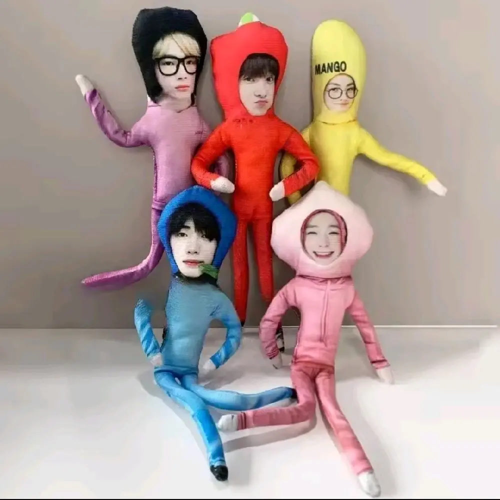 Chamber 5 funny fruit K-pop plushie wire figures
