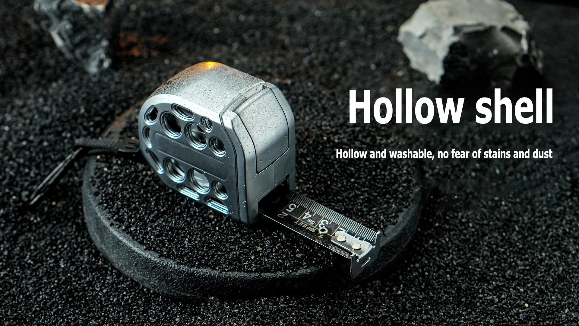 16/25FT Retractable Tape Measure Stainless Steel Measuring Tape With One sided Scale Waterproof Portable AutoLock Ruler With Magnetic engineer tape