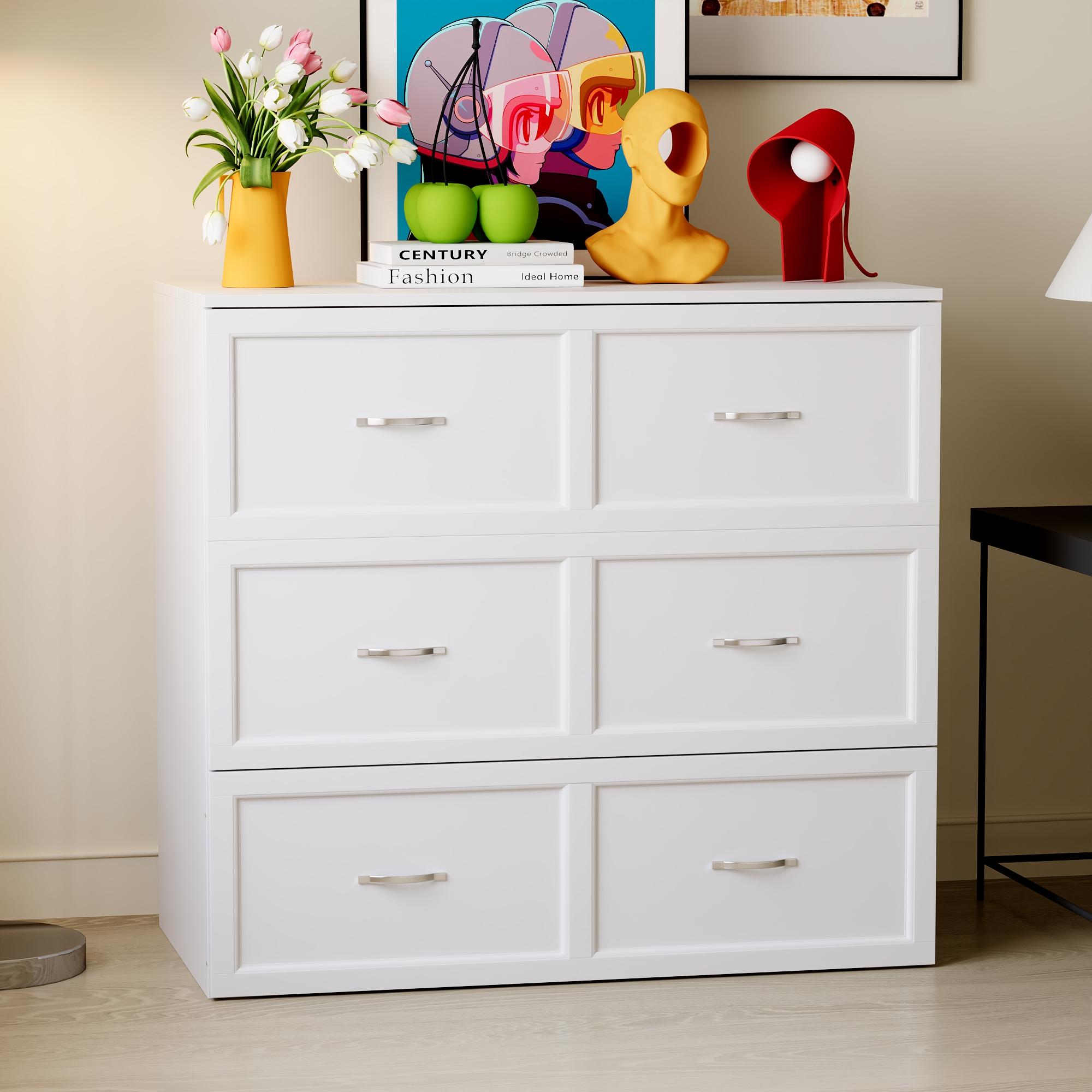 2-in-1 Twin Murphy Bed & Storage Cabinet - Built-In Charging Station, Foldable Space-Saving Design with Large Drawer for Bedroom Office