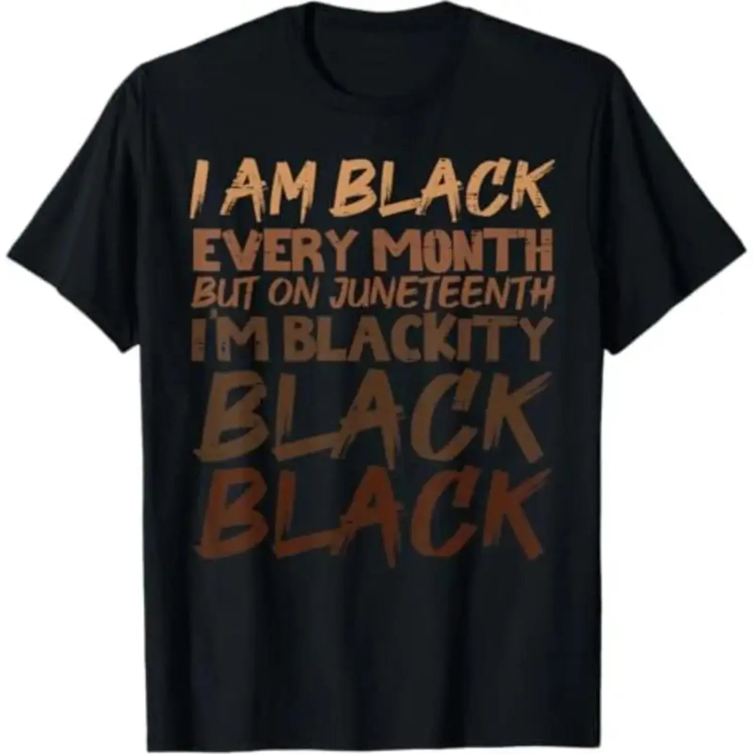 Black Every Month Juneteenth Celebratory Cotton T-Shirt for Men Women and Kids