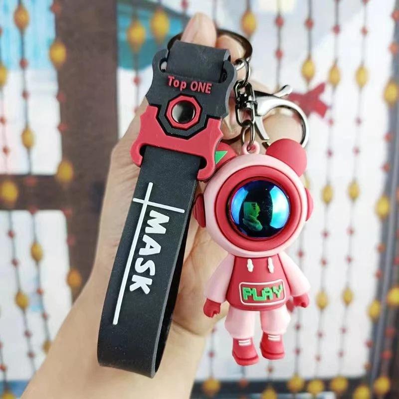Astronaut Design Keychain for Handbags Purses Totes Backpacks Adorable & Functional Accessory, Cute Keychain for Car Keys for Men & Women, Universal Car Interior Decoration Accessories, Keychain Parking Key