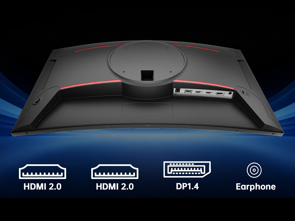 KTC 23.6" FHD 1080P 240Hz Gaming Monitor, 1500R Curved Computer Monitor 1080P, 3000:1 Contrast, Adaptive Sync, HDR, MPRT 1ms, HDMI DisplayPort, Low Blue Light, Tilt, VESA Mount, H24S17P