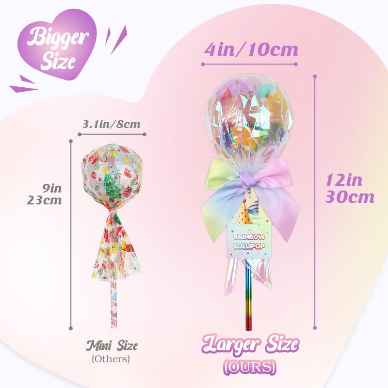 24 Pack  Valentines Day Gifts for Kids - Giant Rainbow Stationery Set with Valentine's Cards for School Classroom Class Party Favor,  Classroom School Exchange Birthday Party Gift