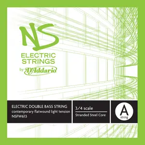 D'Addario NS Electric Contemporary Bass Single A String, 3/4 Scale, Medium Tension
