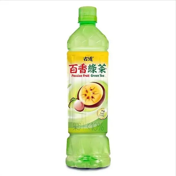 Gudao Passion Fruit Green Tea Beverage - Caffeinated, Sweetened, 550ml Smooth and Bright Fruit Tea, Lightly Brewed for Hot Days