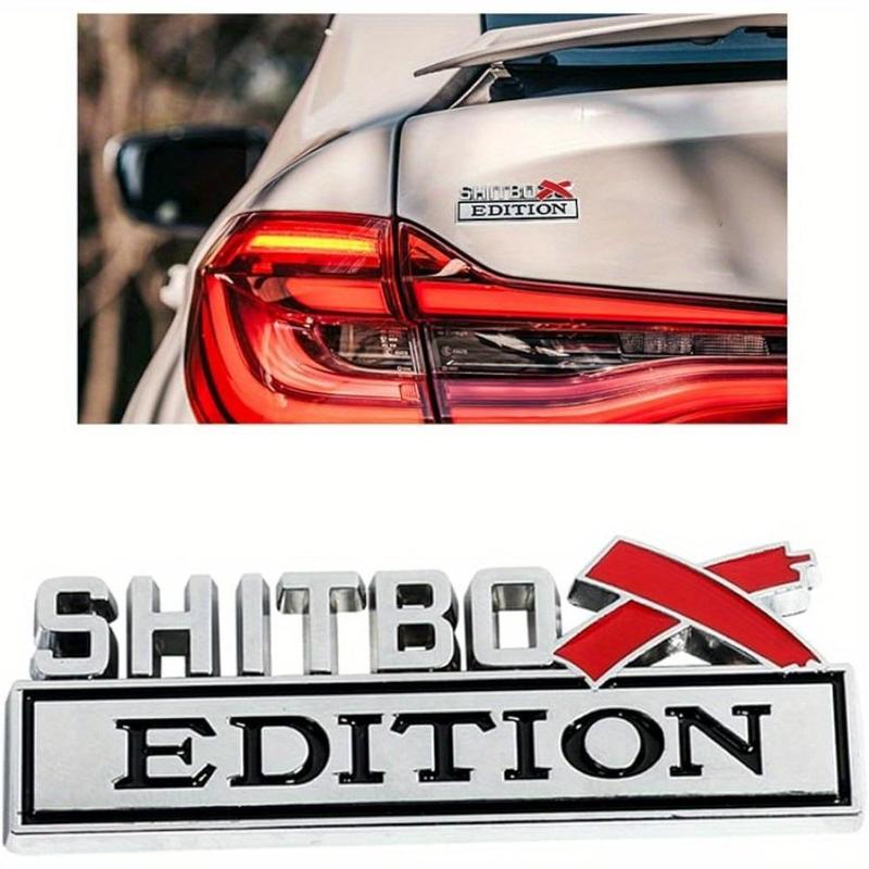 Shitbox Edition Emblems Badge Sticker Decal, 3D-metal Car Truck Fender Nameplate Decal Sticker for F-150 F250 F350 for Chevy Silverado for Chevrolet Truck Decals