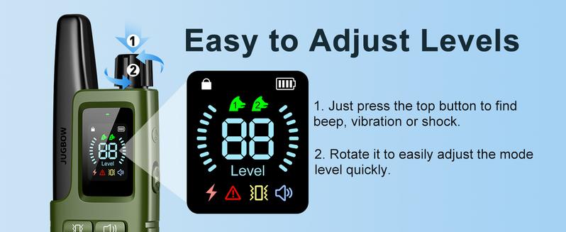 JUGBOW Dog Training Collar 4500FT Dog Training Behavior Aid, Remote IPX8 Waterproof with 4 Training Modes, Rechargeable E-Collar for All Breeds DT61