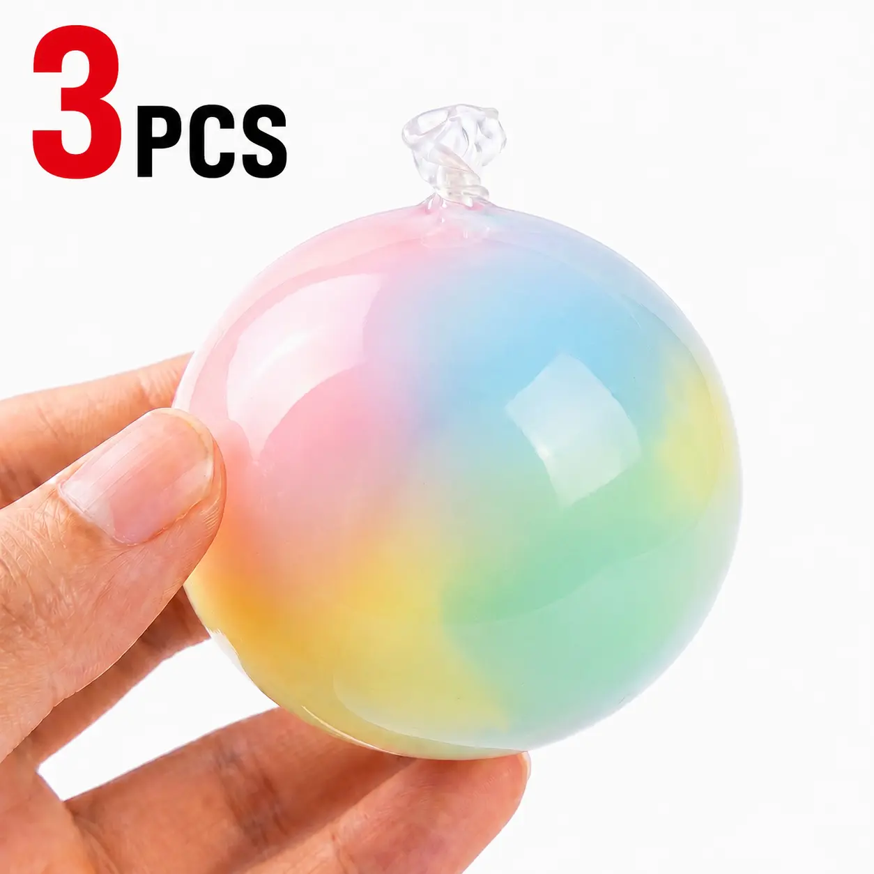 3PCS-Wax Cracking Squishies, Cracking Wax Ball Squishies, Soft Chocolate moldable Stress Balls with Crackable Texture, Slow Rising Sensory Balls for Adults