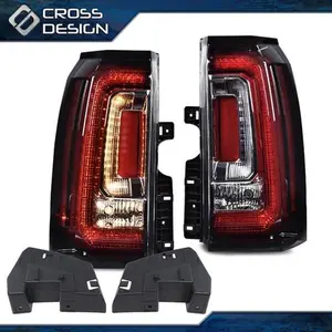 CROSSDESIGN Rear LED Tail Light Brake Lamps Fit For 2015-2020 GMC Yukon/Yukon XL Left&Right
