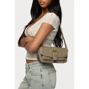 Faux Leather Buckle Bag Faux Leather Buckle Bag