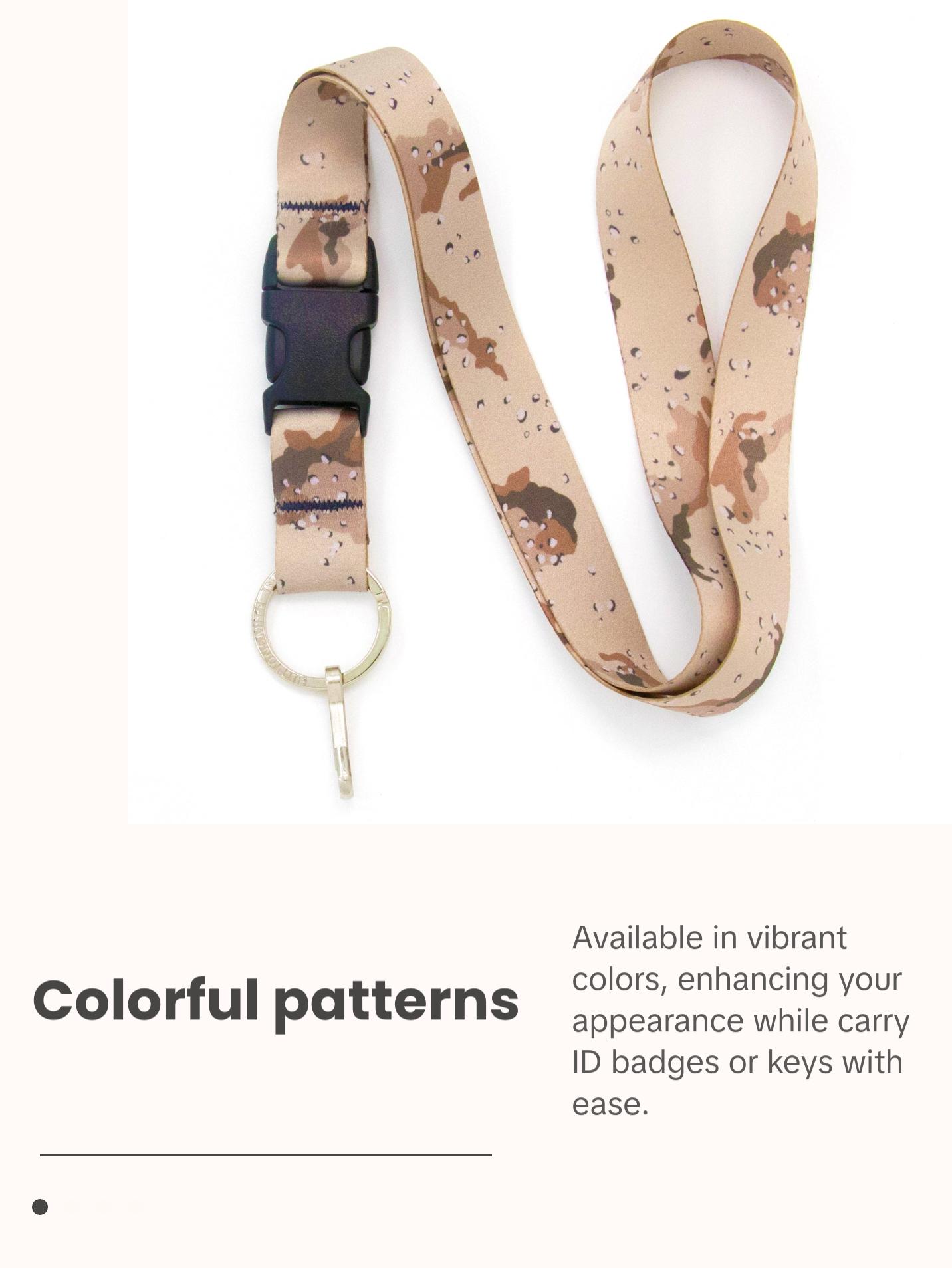 Buttonsmith Desert Camo Lanyard - Made in USA