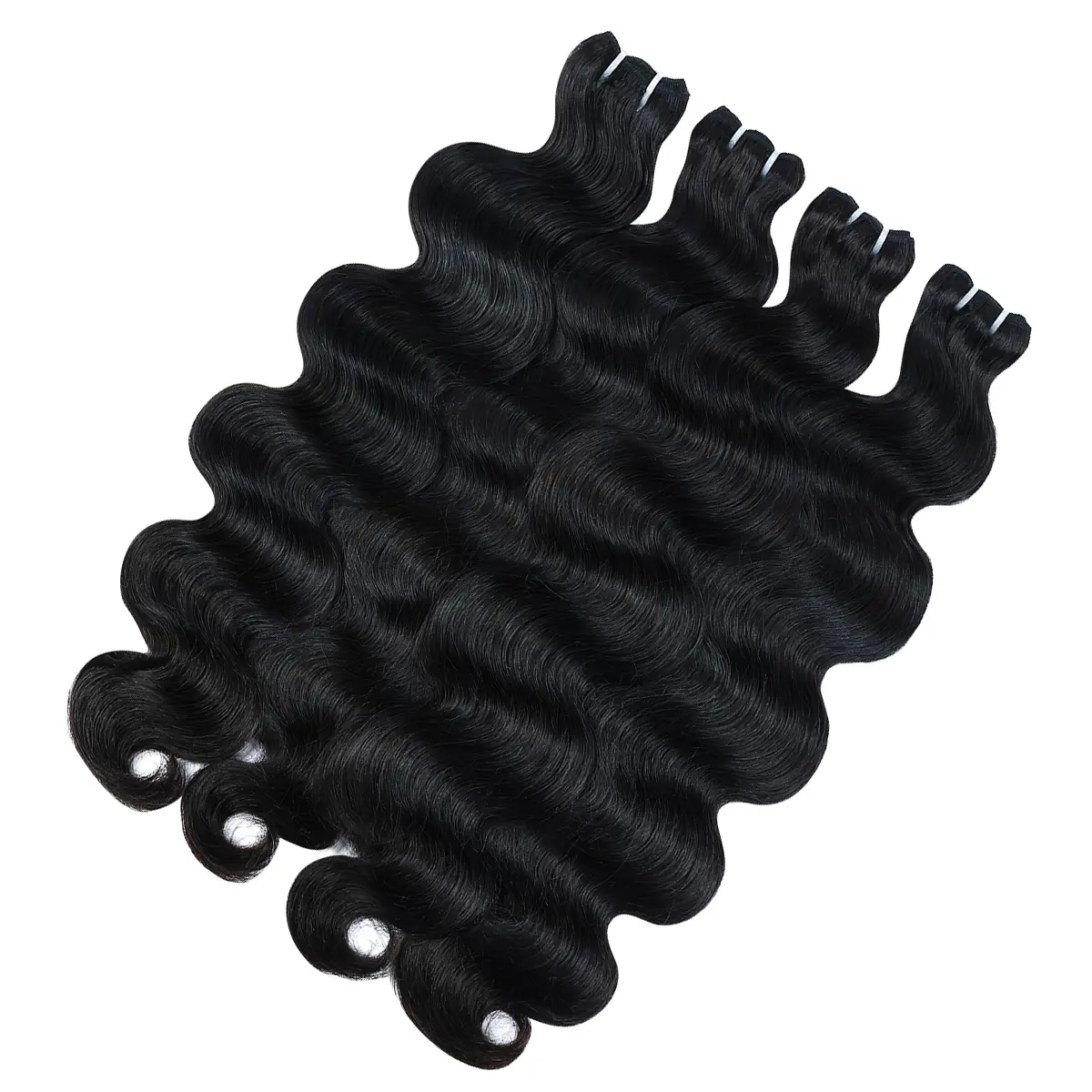 MISS ROLA 16A Raw Human Hair Double Drawn Body Wave Vietnamese Hair 4 Bundles, Upgraded Lightweight Double Wefted, Premium 100% Unprocessed Virgin Hair Extensions, Thick Full Ends, Natural Black Silky Soft, Luxury Reusable