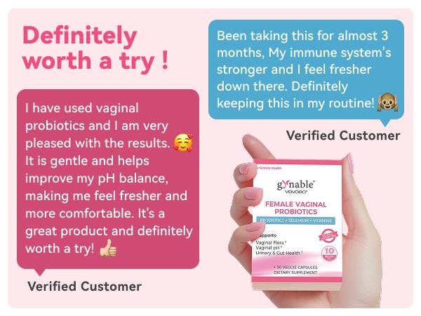 Gynable Female Probiotics | Women's Probiotics for HPV, BV, UTIS,Yeast Infection, pH Balance, Odor- All in One Solution with Lactobacillus&Selenium,VitaminC, D,Folate Probiotic Blend supplement,Gluten-Free,Vegan,30 Count For 1 Month,TikTokShopBlackFriday