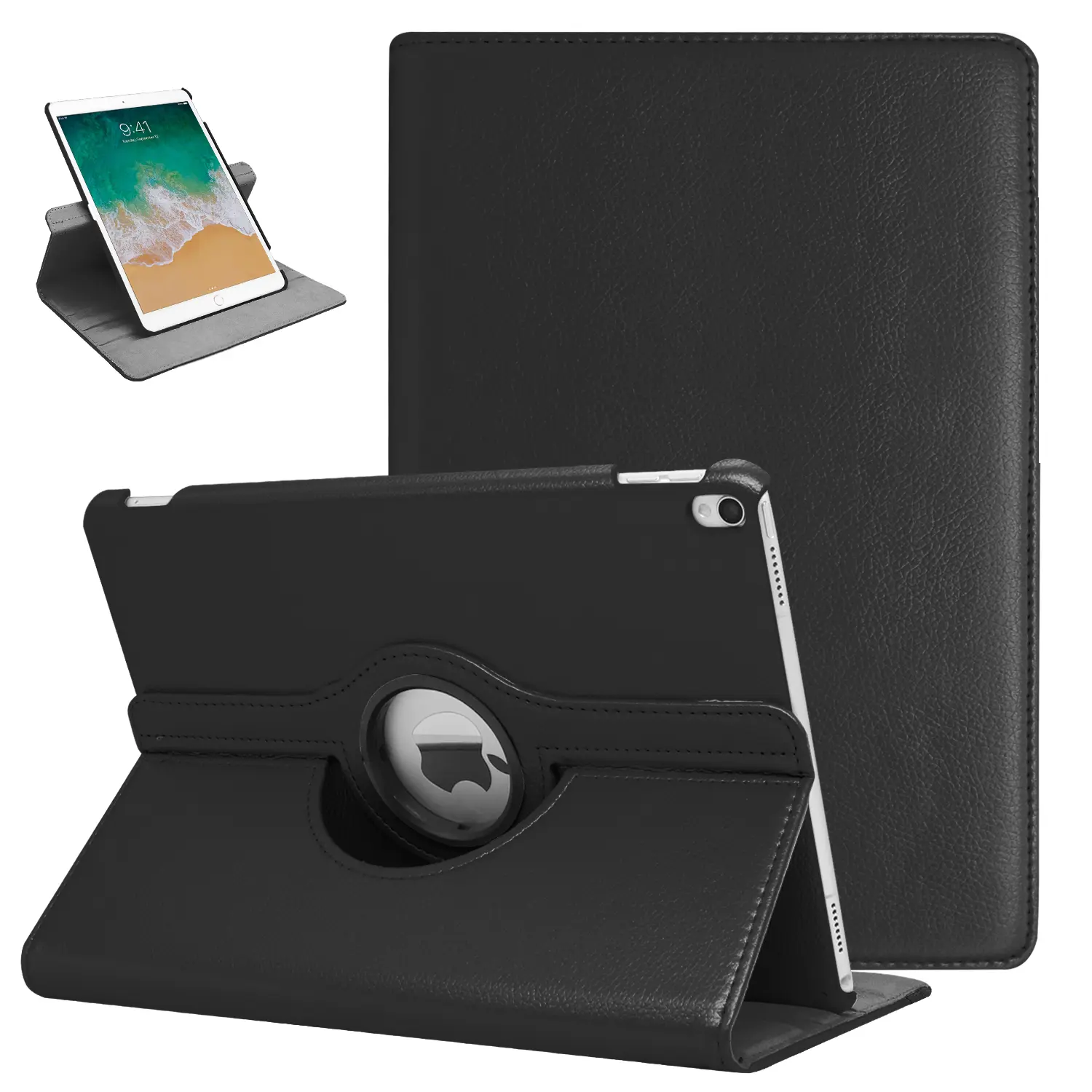 For iPad 9th Gen 2021 8th Gen 2020 7th Gen 2019 10.2 Inch Case - 360-Degree Rotating Stand Cover with Auto Wake/Sleep Feature & Full-Body Protection Computer Landscape, Accessories, Magnetic