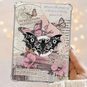 Floral Black Bat Spooky Kindle Grip Books Bookish Magnetic Kindle Grip Book Lover Kindle Accessories Phone Holder PopSocket Phone Grip Magnetic Pop Socket Phone Grip