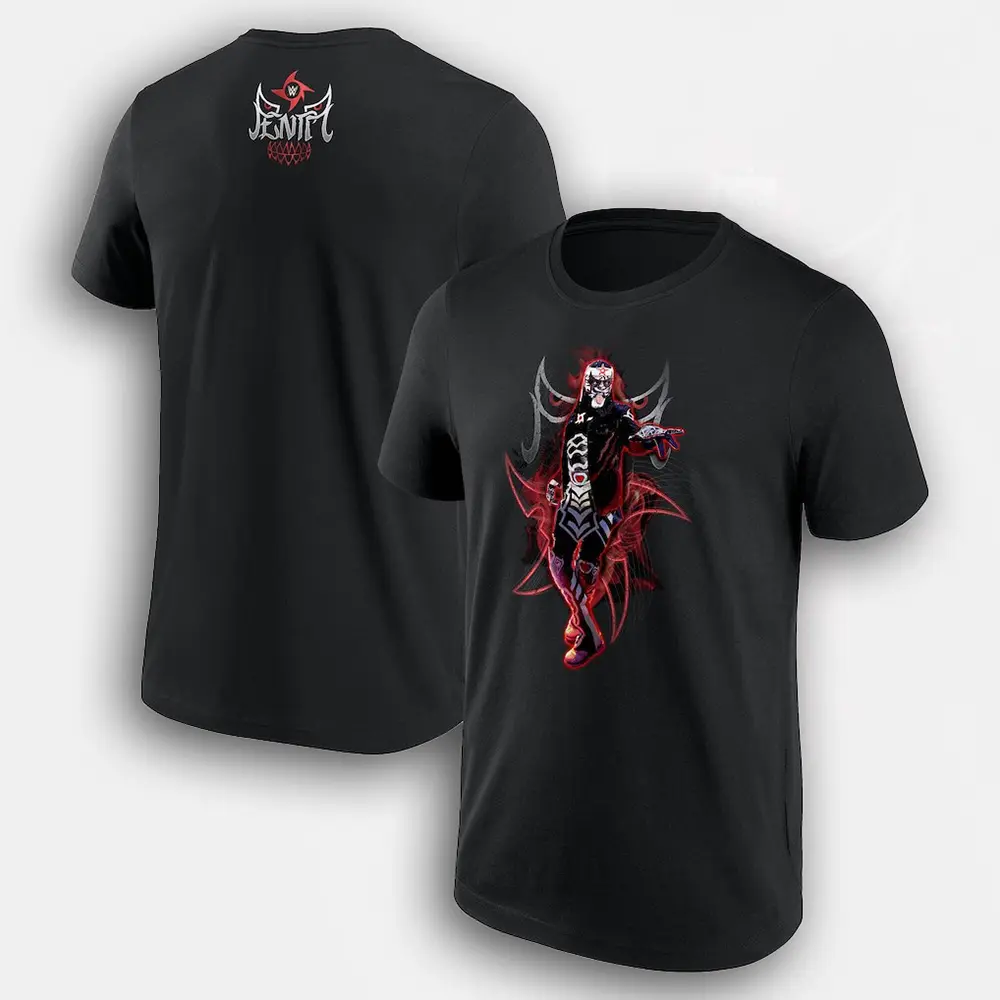 Men’s Black Penta Graphic T-Shirt, Lucha Style Wrestling Mask Graphic Tee, Hardcore Pro Wrestling Fan Shirt, Bold Ring Fighter Inspired Apparel, Unisex Cotton T-Shirt