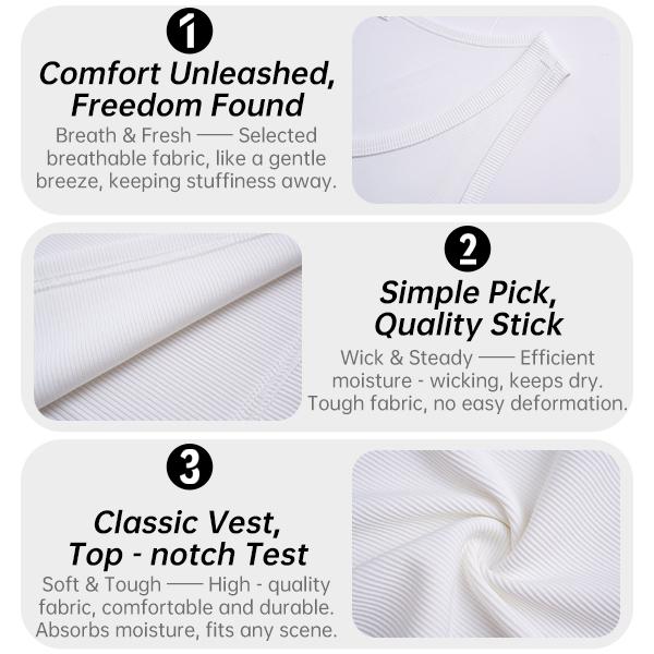 ELENCOCO Men's 3-Pack Plain Muscle Workout Tank Top Quick Dry Gym Muscle T-Shirt Fitness Bodybuilding Sleeveless T-Shirt ,Father's Day gift,Black Friday