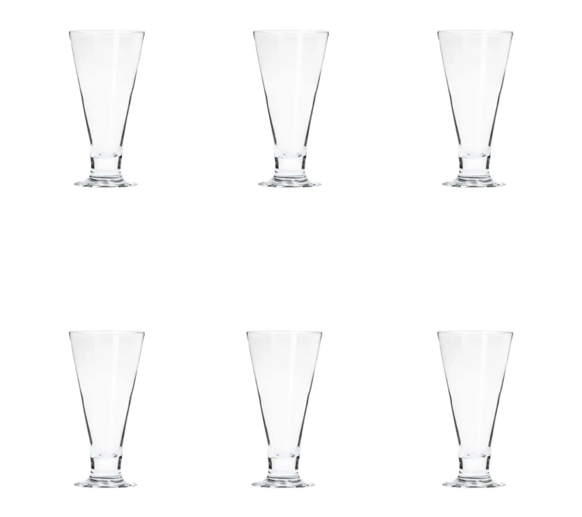 10 Strawberry Street Set of 6 Vicenza Sundae Glass