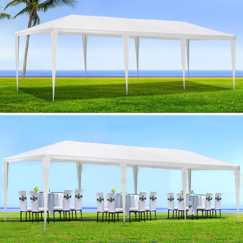 10x30 FT Outdoor Garden Gazebo Wedding Party Tent Canopy Marquee with Waterproof UV-Resistant Top and Rust-Resistant Steel Frame Large Event Shelter for Backyard Ceremonies and Commercial Gatherings