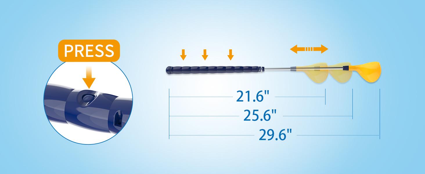 EagleStone Golf Set with Foot Pedal Launcher, Golf Toy, Includes Adjustable Golf Club, 15 Balls & Golf Cart, Indoor&Outdoor Sports Gift, Valentine's Day gift​