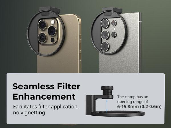 SmallRig Vibe P30 67mm Ring LED Video Light, Compact Powder-Size Bi-Color Light with High CRI ≥90, Compatible for 67mm Phone Mounts/Cases/Lenses, for Content Creation, Live Streaming