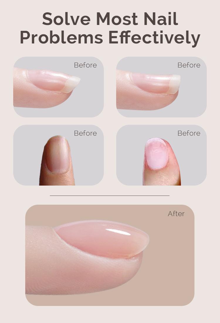 MelodySusie Builder Nail Base Gel 7-in-1 Thickening Gel for Nails 15ml Soak Off UV LED Cured for Nail Art Design Women's Nail Care - Cosmetic