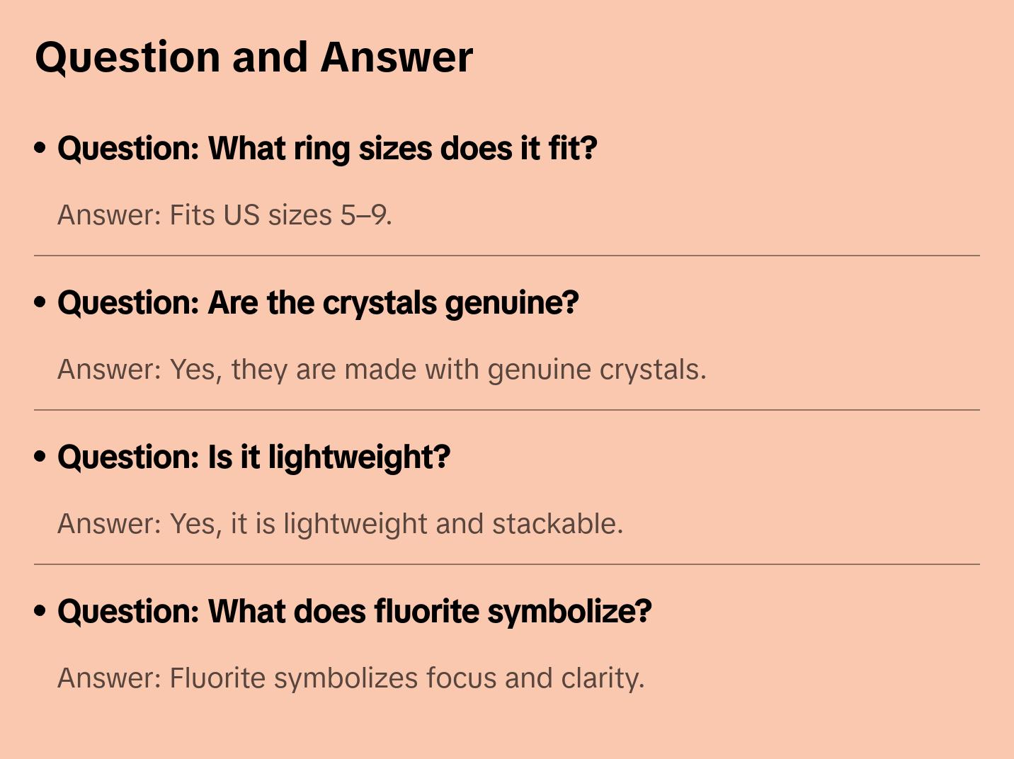 Adjustable Crystal Beaded Ring