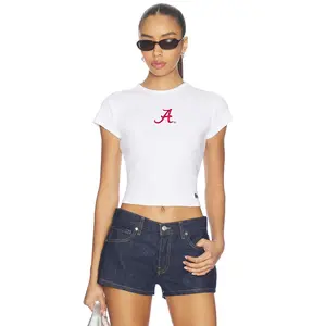 Hype and Vice University Of Alabama Baby Tee in White