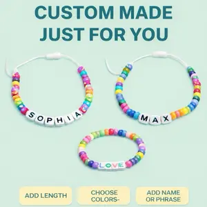 Custom Made Jewelry/ADD LENGTH, COLORS AND NAME OR PHRASE IN NOTES BEFORE CHECKING OUT