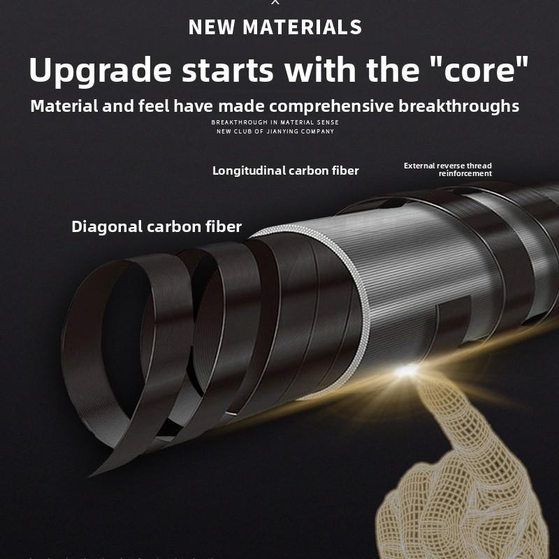 Carbon-Fiber Pool Cue LD Shaft with 1/2 Joint for Spin Control - Heavy-Duty Black Shell Inlaid Leather Grip, Water-Resistant & Splice-Proof Tip (11.8mm) w/ Extension - Professional Billiard Cue Stick