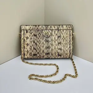 Pre-owned GUCCI Pyt Crossbody Bags Ophidia Small Brown CPU0313