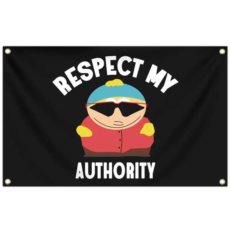 Respect MY Authority Flag, 3x5 Ft Funny Flags for College Dorm Room Decor, Man Cave Flag Tapestry for Home Room Decorations summerwins