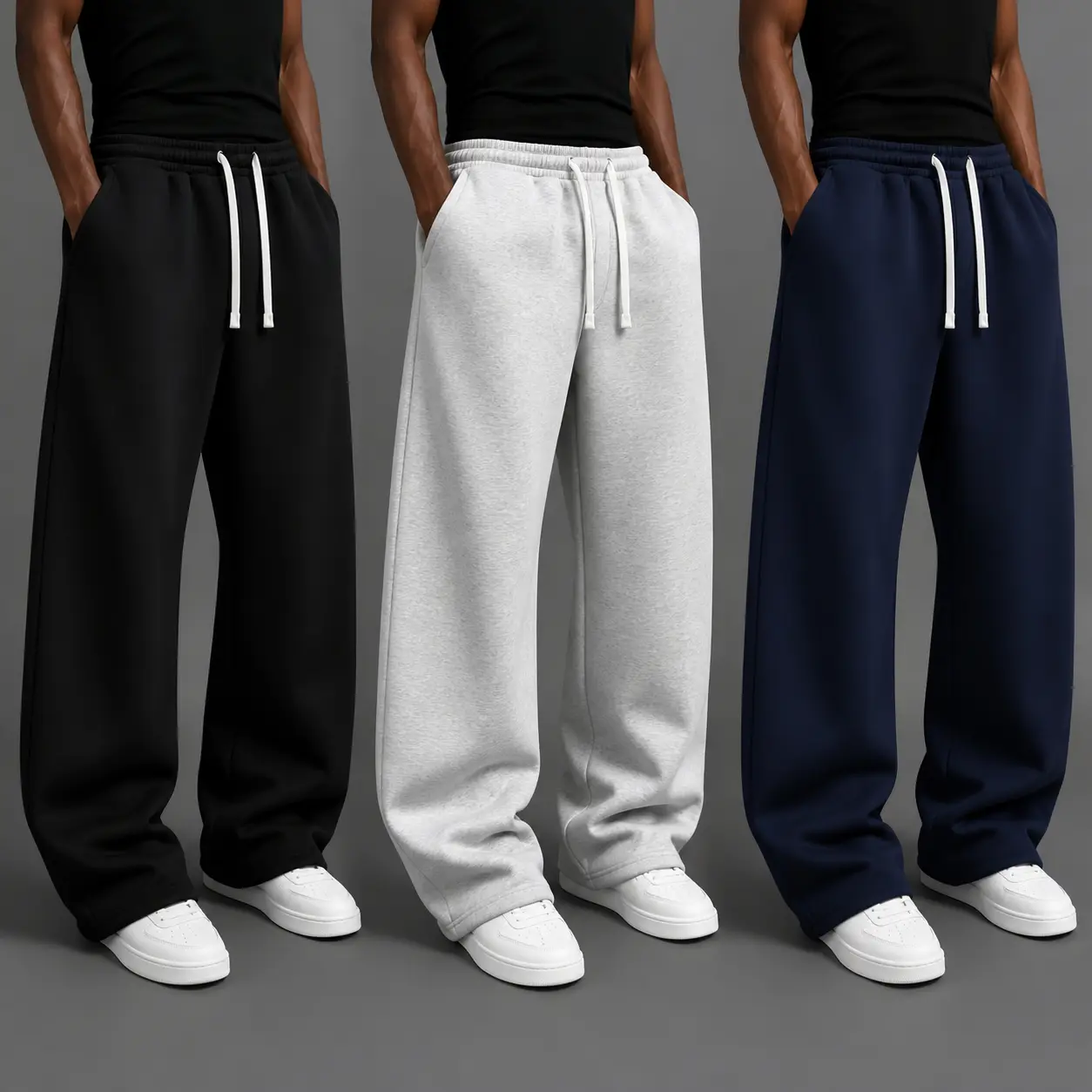 Men’s Baggy Sweatpants –  Cotton Blend Pants, Loose Fit Drawstring Joggers with Elastic Waist, Comfortable Casual Streetwear Trousers,Slim,Stretch,Chino,Bottom,Moisture-Wicking Sweatpants,lightweight,cargo,fleece,lining,,,cl,Men's,Therm,pocket,design pant