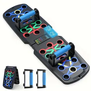 Multifunctional push up board with timing function, home gym equipment, training board for more than 30 types of exercise, pectoral exercise equipment