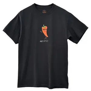 Hot Stuff Graphic Funny Art Unisex Black Cotton Short Sleeve T-Shirt