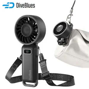 Diveblues Handheld Portable Turbo Mini Fan  3600mAh USB Rechargeable Pocket Fan Up to 12 Hours Hand Fan with 100 Speeds Powerful Cooling for Travel Summer Outdoor Lash Purse Pink TikTokShopBacktoSchool