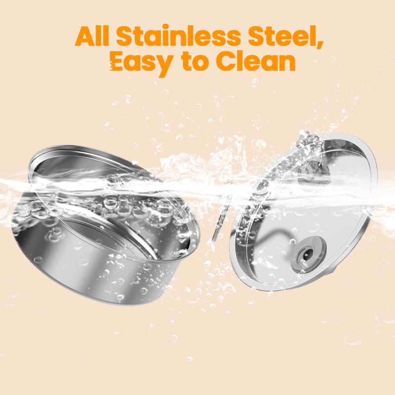 oneisall Dog Water Fountain for Large Dogs with 3  Filters, 6L Stainless Steel Dog Fountain,Ultra 35dB Quiet,Wide Drink Area for Large Dogs Cats and Multi-Pet Home drinking water bowl, automatic water feeder, stainless steel bowls, automatic water bowl