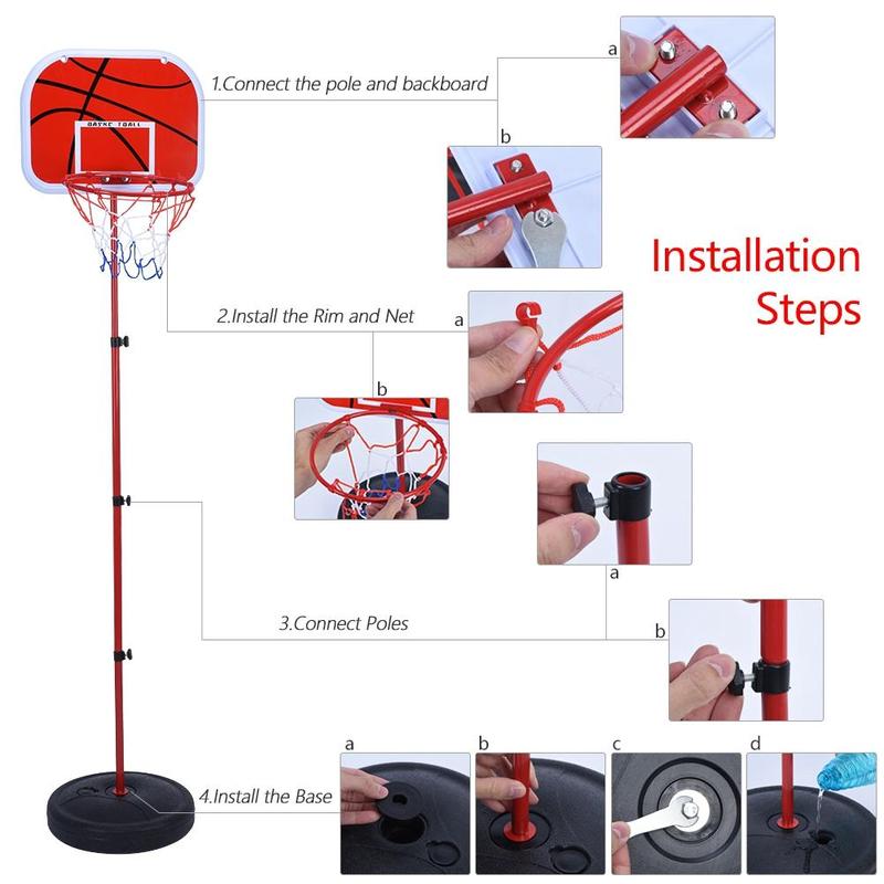 150CM high basketball stand, outdoor indoor sports iron basketball stand, adjustable basketball stand, children's toy