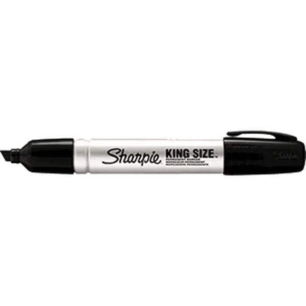212 MAIN Sanford 071641150010 15001 Sharpie King Size Chisel Tip Marker - Black, Black Ink Pen, for DIY Scrapbooking