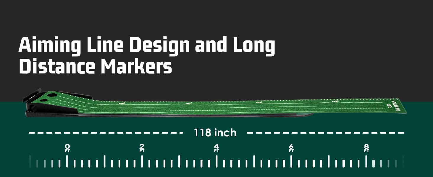 ROPODA 9ft Portable Putting Green with Auto Ball Return Function, Includes Portable Putting Mat, Ideal for Home and Office Use