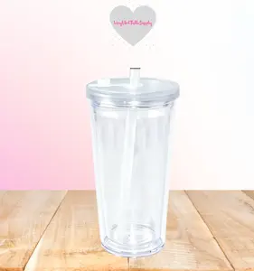 16oz Snow Globe Spillproof Acrylic Tumbler| Snowglobe Tumbler