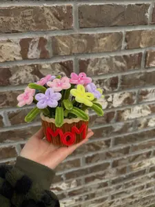 Custom “Mom” Handmade Mini Flower Pot - Mother’s Day Gift