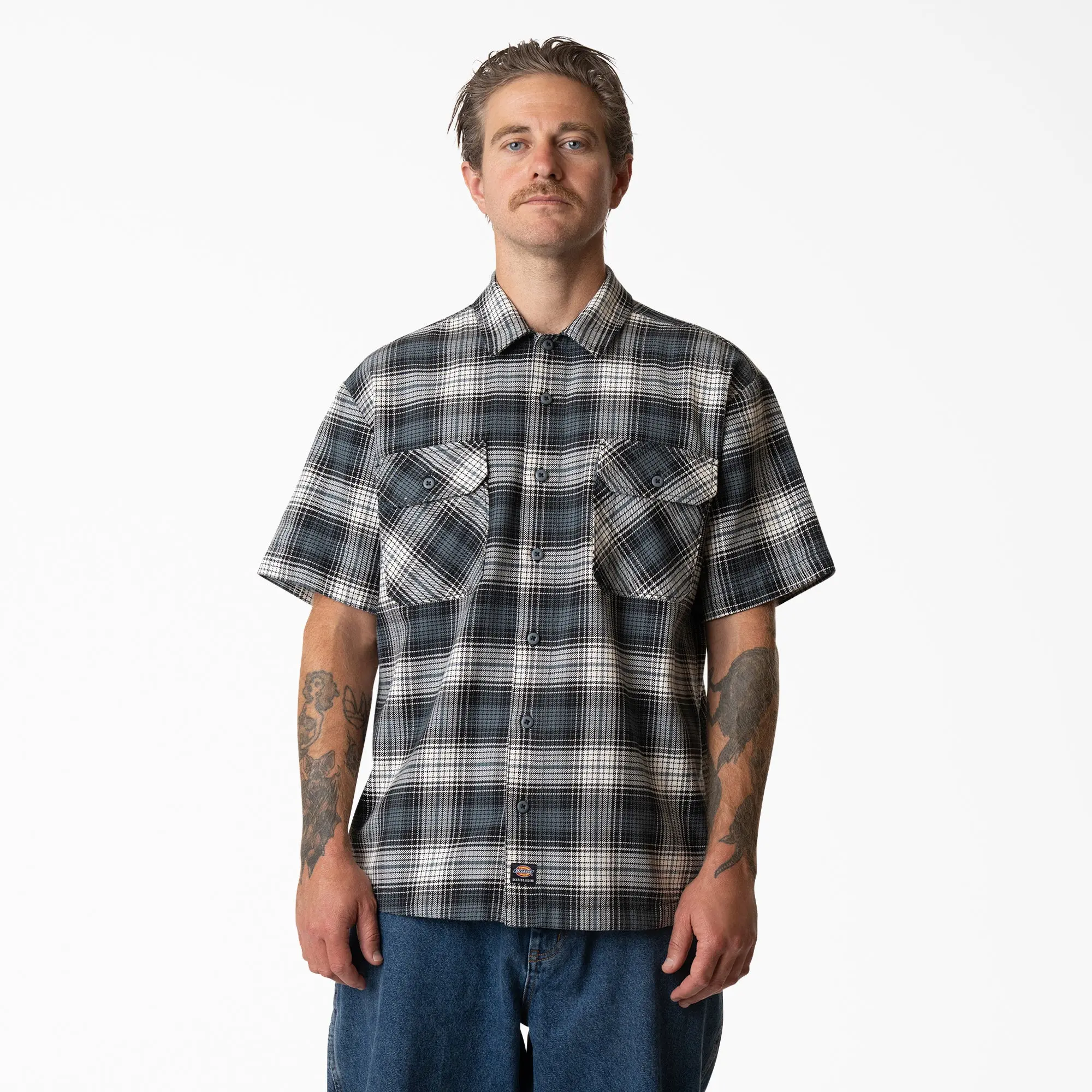 Dickies Mike Anderson Work Shirt, 100% Cotton,Skate Streetwear Workwear