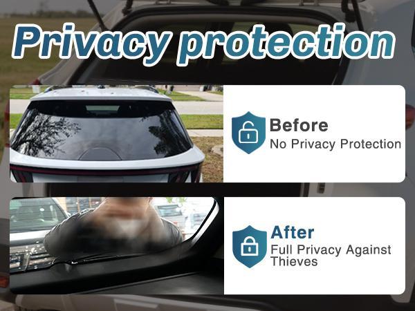 Nilight Trunk Cargo Cover for Hyundai Santa Fe 2019 2020 2021 2022 2023, Retractable Security Shade Rear Cargo Cover, with Trunk Storage Net Vehicle Accessories