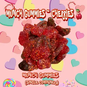 munch gummies ~ Cherry - ( ONE CONTAINER )